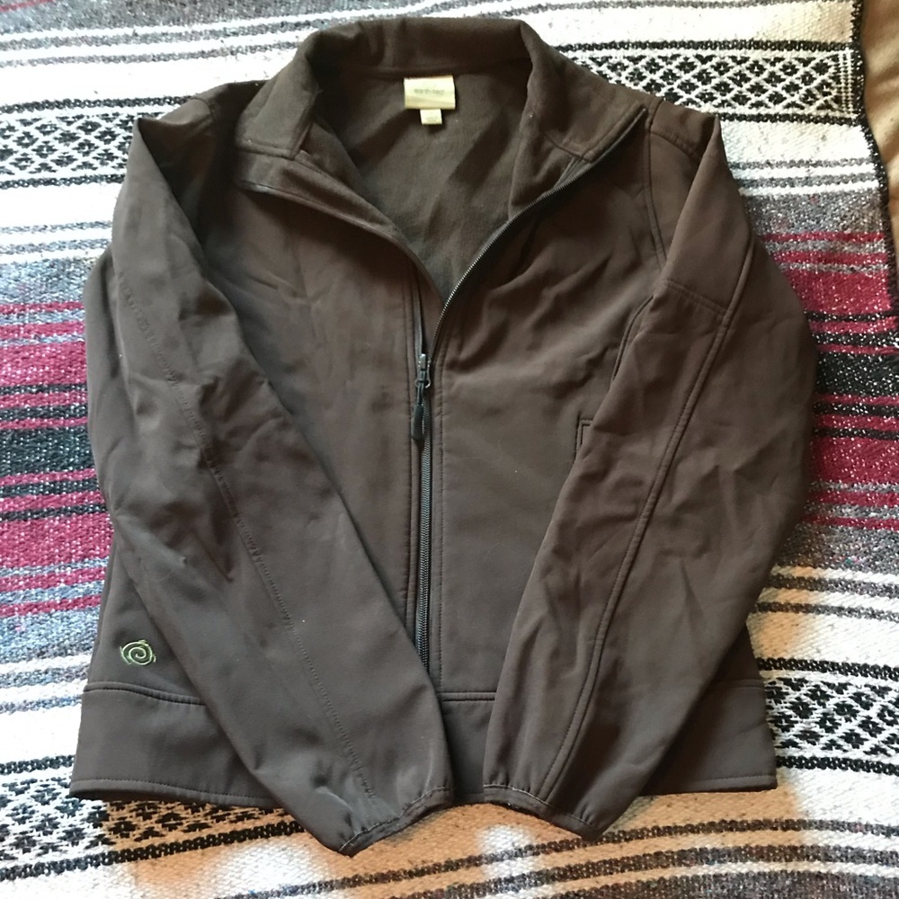 Brown jacket.